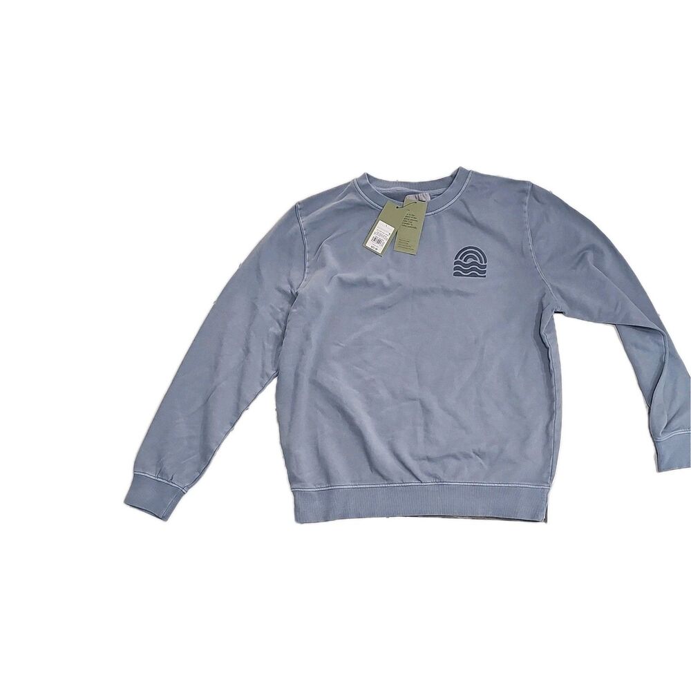 Goodfellow & Co Men's Blue Crew Neck Pullover Sweatshirt Long Sleeve Size L